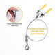 TheLAShop Adjustable Cable Gripper Hinged Mount for 1-2mm Wire Rope 20ct. Image