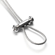 TheLAShop Adjustable Mirror Ball Hanging Kit - 304 SS Cable & Clamps Image