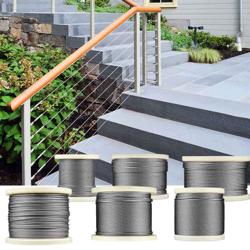 TheLAShop T316 Stainless Steel Cable 7x7 D1/8