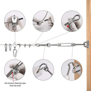 TheLAShop U Bolt Wire Rope Clips 18ct. Stainless Steel Image