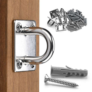 TheLAShop Staple Ring Hook Deck Eye Plate 304 Stainless Steel 6ct. Image