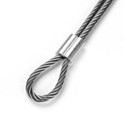 TheLAShop 3/16" Cable Wire Rope Ferrule Aluminum Swage Sleeves 100ct. Image
