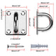 TheLAShop Staple Ring Hook Deck Eye Plate 304 Stainless Steel 6ct., M10 3/16in Image
