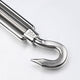 TheLAShop M10 6" Stainless Turnbuckles Hook - Eye for 3/16" Cable Wire Rope Image