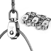 TheLAShop M15 Wire Rope Pulley Single Sheave 304 Stainless Steel 6ct. Image