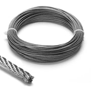 TheLAShop T304 Stainless Steel Cable 7x7 D1/16"x100ft (1.5mm) Image