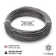 TheLAShop T304 Stainless Steel Cable 7x7 D1/16"x100ft (1.5mm) Image