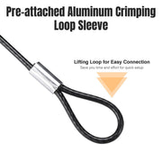 TheLAShop T316 Stainless Steel Cable 7x7 (4x)60ft (Vinyl Coating 2.5mm) Image