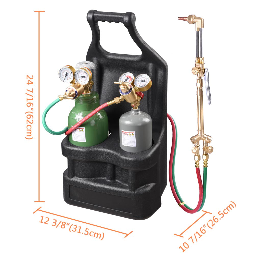 TheLAShop DOT Victor-Style Welding Cutting Torch Kit w/ Tote