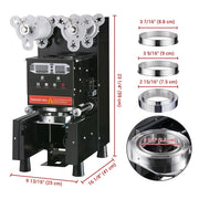 WeChef WeChef Fully Auto Bubble Tea Cup Sealing Machine 400-670 Cups/hr