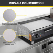 TheLAShop Electric Griddle Countertop Grill Commercial 24" 3500W 220V Image