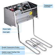 TheLAShop 42lb Huge Basket Stainless Steel Electric Deep Fryer Commercial Image