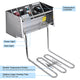 TheLAShop 42lb Huge Basket Stainless Steel Electric Deep Fryer Commercial Image