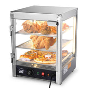 TheLAShop 3 Tier Food Warmer Comml. Countertop Pizza Cabinet 15x15x20 Image
