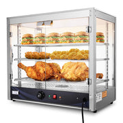 TheLAShop 3 Tier Food Warmer Comml. Countertop Fried Chicken Cabinet 27x15x24