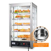 TheLAShop 5 Tier Food Warmer Comml. Countertop Pizza Cabinet 15x15x28