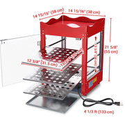 TheLAShop 3 Tier Hot Pastry Display Sandwich Fried Chicken Pie Warmer Image