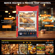 TheLAShop 3 Tier Hot Pastry Display Sandwich Fried Chicken Pie Warmer Image