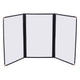 TheLAShop 8-1/2"x14" PVC Vinyl Cafe Menu Cover Folder Black, Tri-fold 6-View 30ct/pk Image