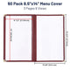 TheLAShop 8-1/2"x14" Menu Covers Plastic Menu Holders 6 View 60ct/pk