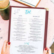 TheLAShop 8-1/2"x14" Clear Restaurant Menu Cover Folder Red Image