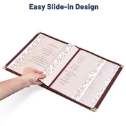 TheLAShop 8-1/2"x11" Menu Covers Plastic Menu Holders 8 View 40ct/pk