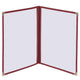 TheLAShop 8-1/2"x11" Menu Covers Plastic Menu Holders 4 View 60ct/pk, Red Image