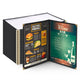 TheLAShop 8-1/2"x14" PVC Vinyl Cafe Menu Cover Folder Black, Book Style 4-View 30ct/pk Image