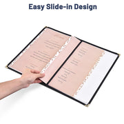 TheLAShop 8-1/2"x14" Menu Covers Plastic Menu Holders 4 View 60ct/pk Image