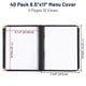 TheLAShop 8-1/2"x11" Menu Covers Plastic Menu Holders 10 View 40ct/pk