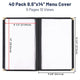 TheLAShop 8-1/2"x14" Menu Covers Plastic Menu Holders 10 View 40ct/pk Image