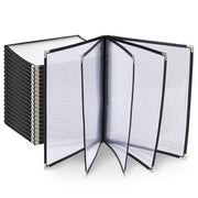 TheLAShop 8-1/2"x11" Clear Restaurant Menu Covers, Book Style 10-View 20ct/pk Image