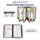TheLAShop 8 1/2"x14" Plastic Menu Covers Folder 7-Page 14-View 20ct/pk