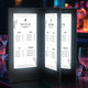 TheLAShop LED Illuminated Menu Cover for Restaurant Bar Hotel, 5x11in Book Style 4-View Image