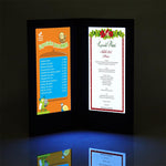 TheLAShop Light up Menu Cover Holds (2) 5-1/2" x 11" Menus 4ct/pk Image