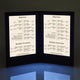 TheLAShop 8-1/2" x 11" LED Backlit Illuminated Menu Cover, Book Style 2-View 1ct/pk Image
