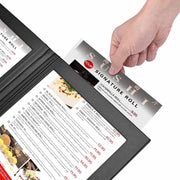 TheLAShop Light up Menu Cover Holds (2) 8-1/2" x 11" Menus 4ct/pk Image