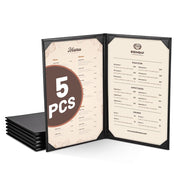 TheLAShop 8-1/2"x14" PU Leather Menu Cover Holders 5ct/pk Image
