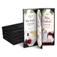 TheLAShop 4-1/4"x11" PU Leather Menu Cover Wine List Drinks Menu 5ct/pk, Book Style 4-View Image