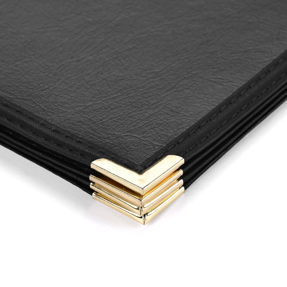 TheLAShop 10ct/pk PU Leather Menu Cover + PVC Holders 6-View 8-1/2x11