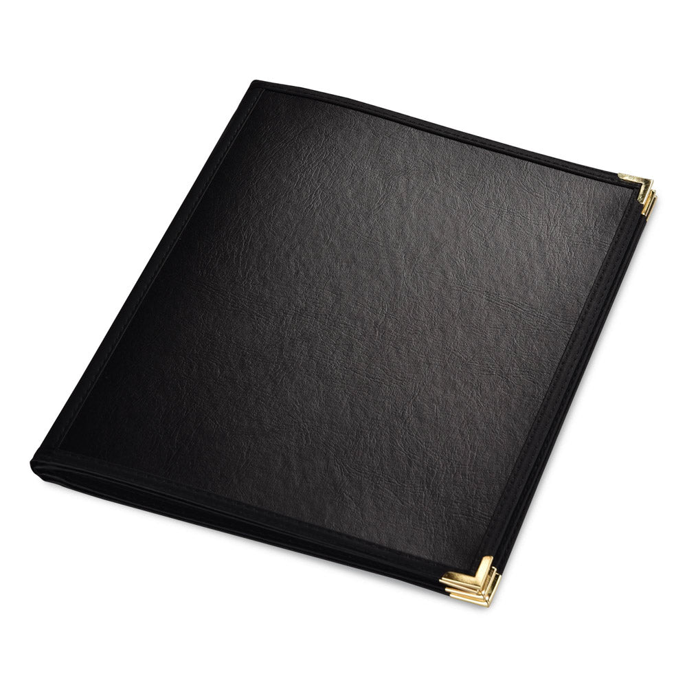 TheLAShop 10ct/pk PU Leather Menu Cover + PVC Holders 6-View 8-1/2x11