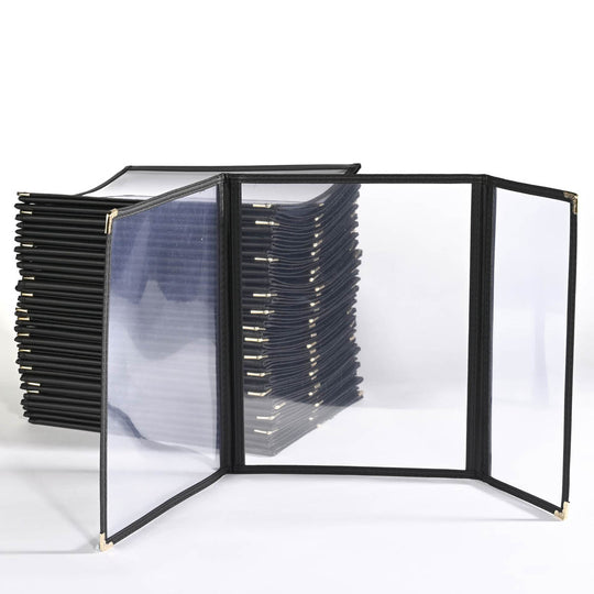 TheLAShop 8-1/2"x11" & a Half Clear Restaurant Menu Covers 30ct/pk