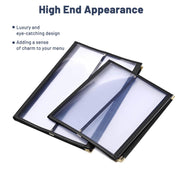 TheLAShop 8-1/2"x11" & a Half Clear Restaurant Menu Covers 30ct/pk Image