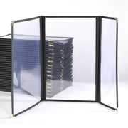 TheLAShop 8-1/2"x14" & A Half Clear Restaurant Menu Covers 30ct/pk, Book Style 6-View Image