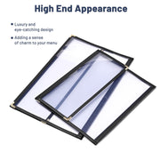 TheLAShop 8-1/2"x14" & A Half Clear Restaurant Menu Covers 30ct/pk Image