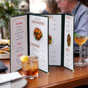 TheLAShop 8-1/2"x14" & A Half Clear Restaurant Menu Covers 30ct. Green Image