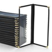 TheLAShop 4.25x11 Menu Folder Wine Menu Covers 30ct/pk, Book Style 4-View Image