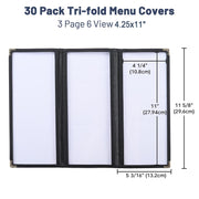 TheLAShop 4.25x11 Menu Folder Wine Menu Covers 30ct/pk Image
