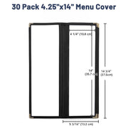 TheLAShop 4.25x14 Menu Folder Wine Menu Covers 30ct/pk Image