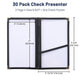 TheLAShop 5"x9" Clear Check Presenter with Pocket Bill Holders 30ct/pk Image